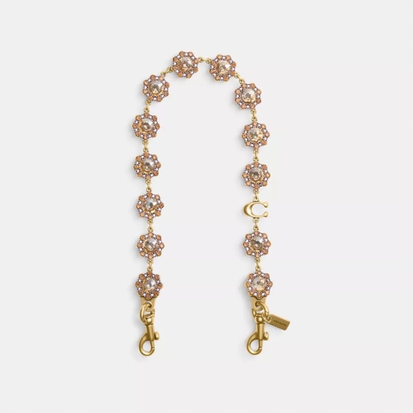 NWT Coach Short Jewelry Chain Strap - Yellow - Picture 3 of 7